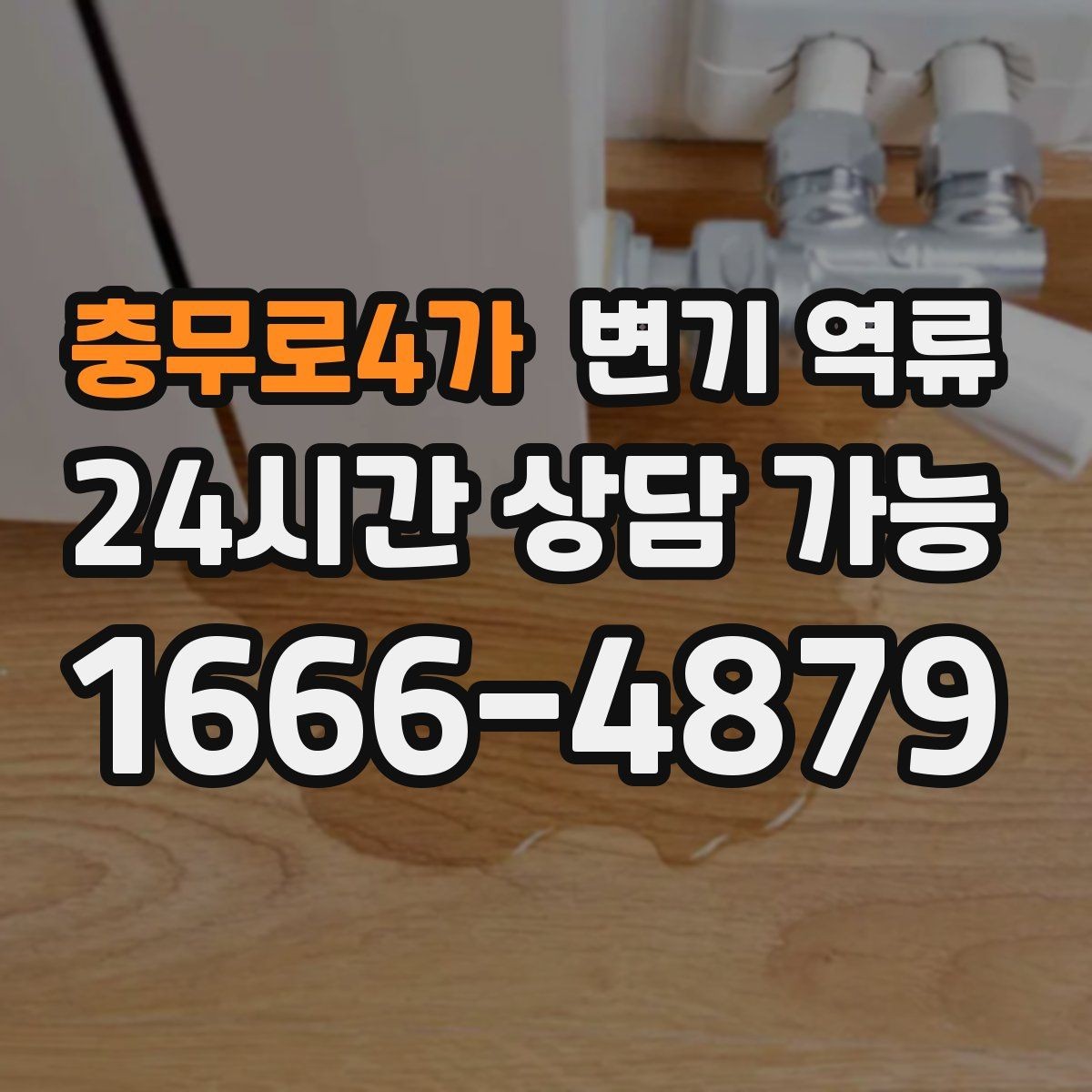 충무로4가 변기 역류 단순 막힘과 배관 역류를 구분하는 방법