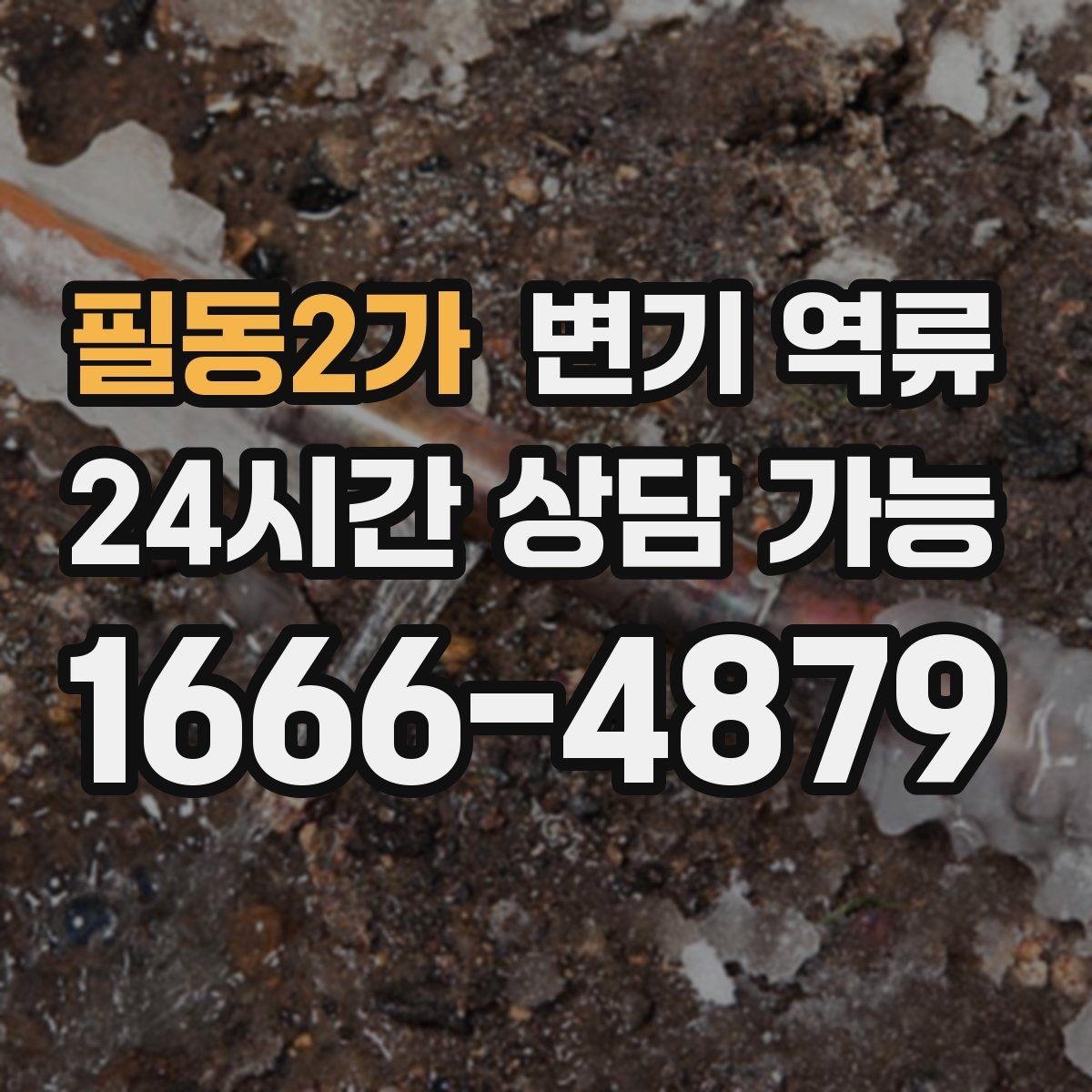 필동2가 변기 역류 뚫어뻥을 써도 더 나빠지는 경우가 있는 이유