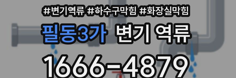 필동3가 변기 역류