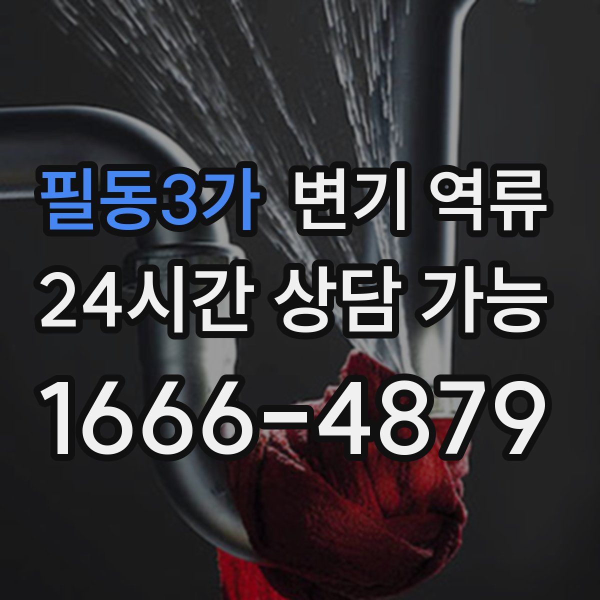 필동3가 변기 역류