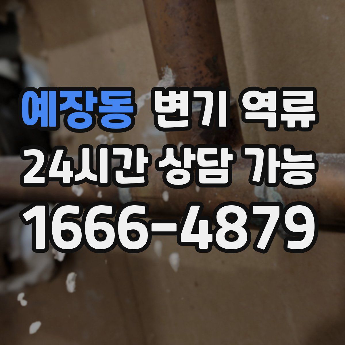 예장동 변기 역류