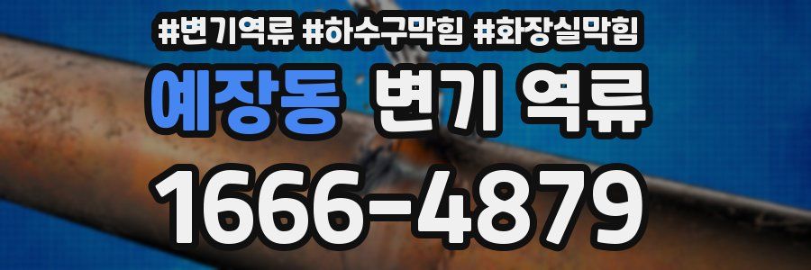 예장동 변기 역류