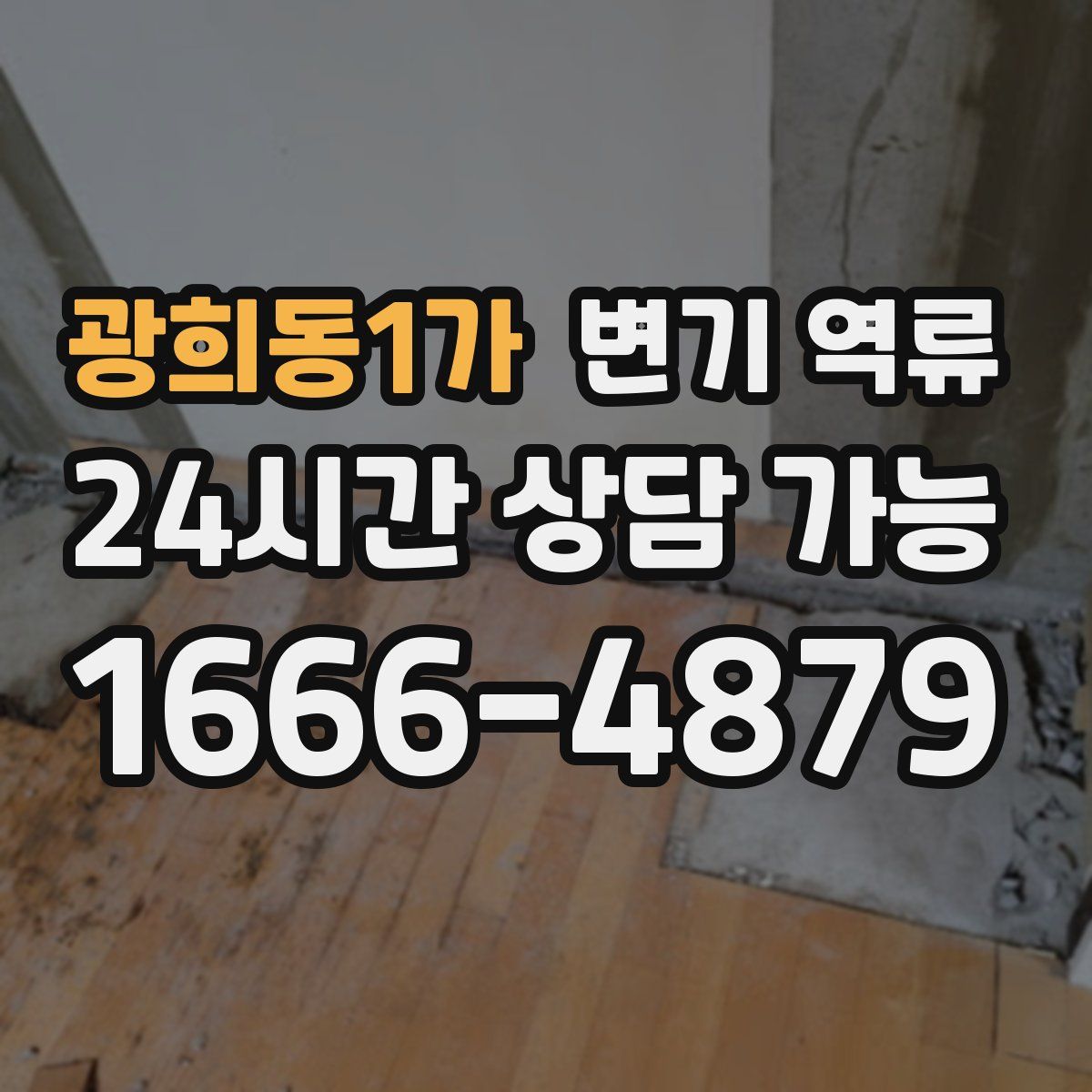 광희동1가 변기 역류