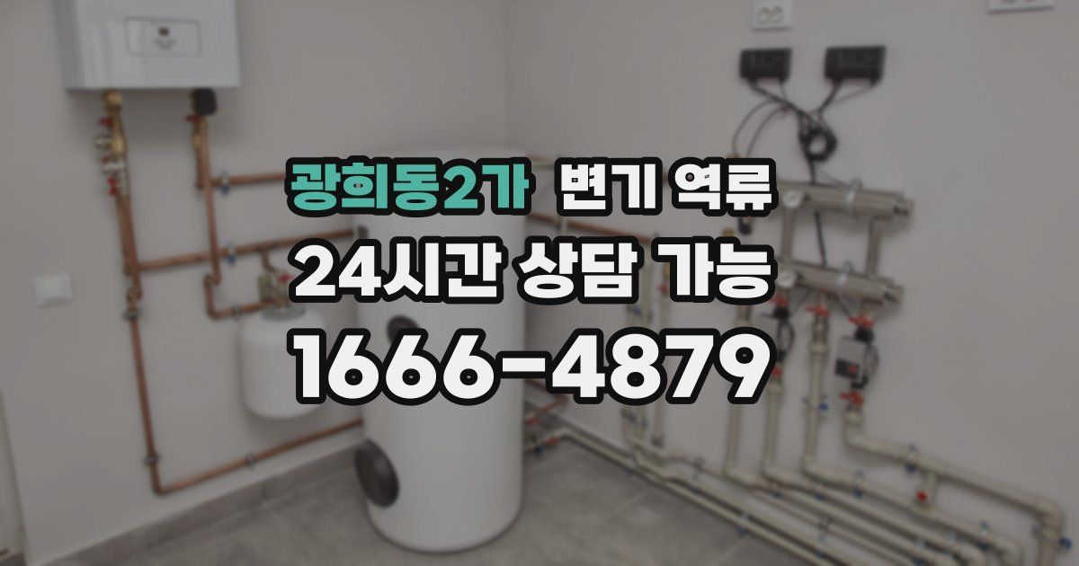 광희동2가 변기 역류