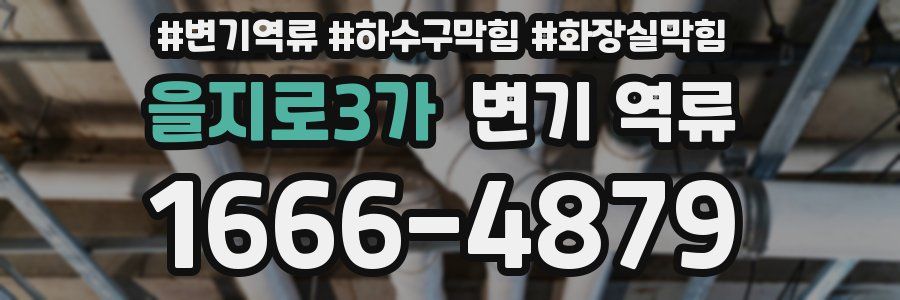 을지로3가 변기 역류