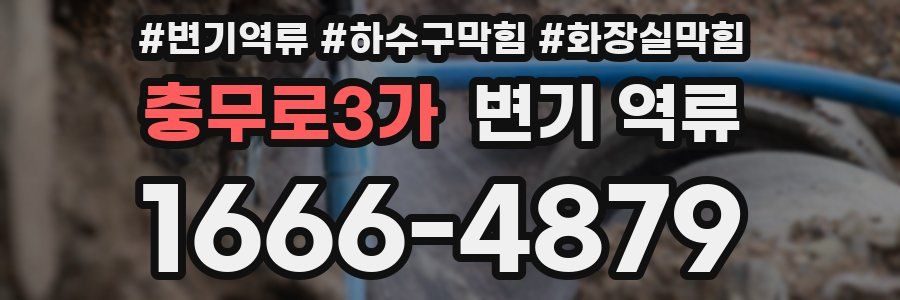 충무로3가 변기 역류