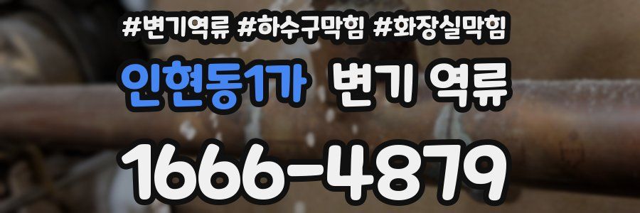 인현동1가 변기 역류