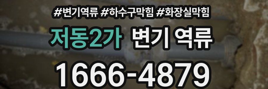 저동2가 변기 역류