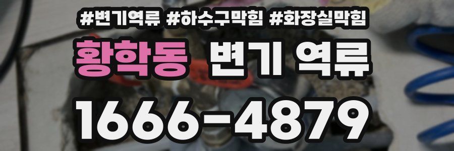 황학동 변기 역류