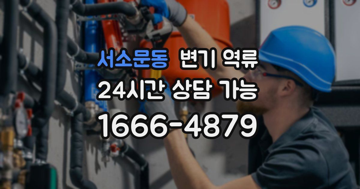 서소문동 변기 역류