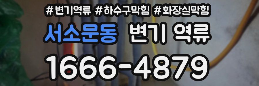 서소문동 변기 역류