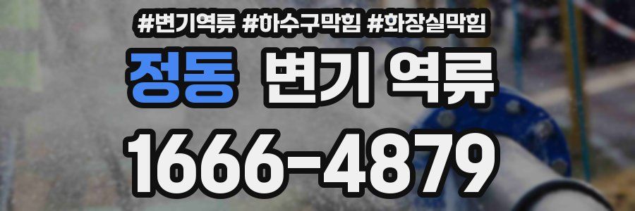 정동 변기 역류