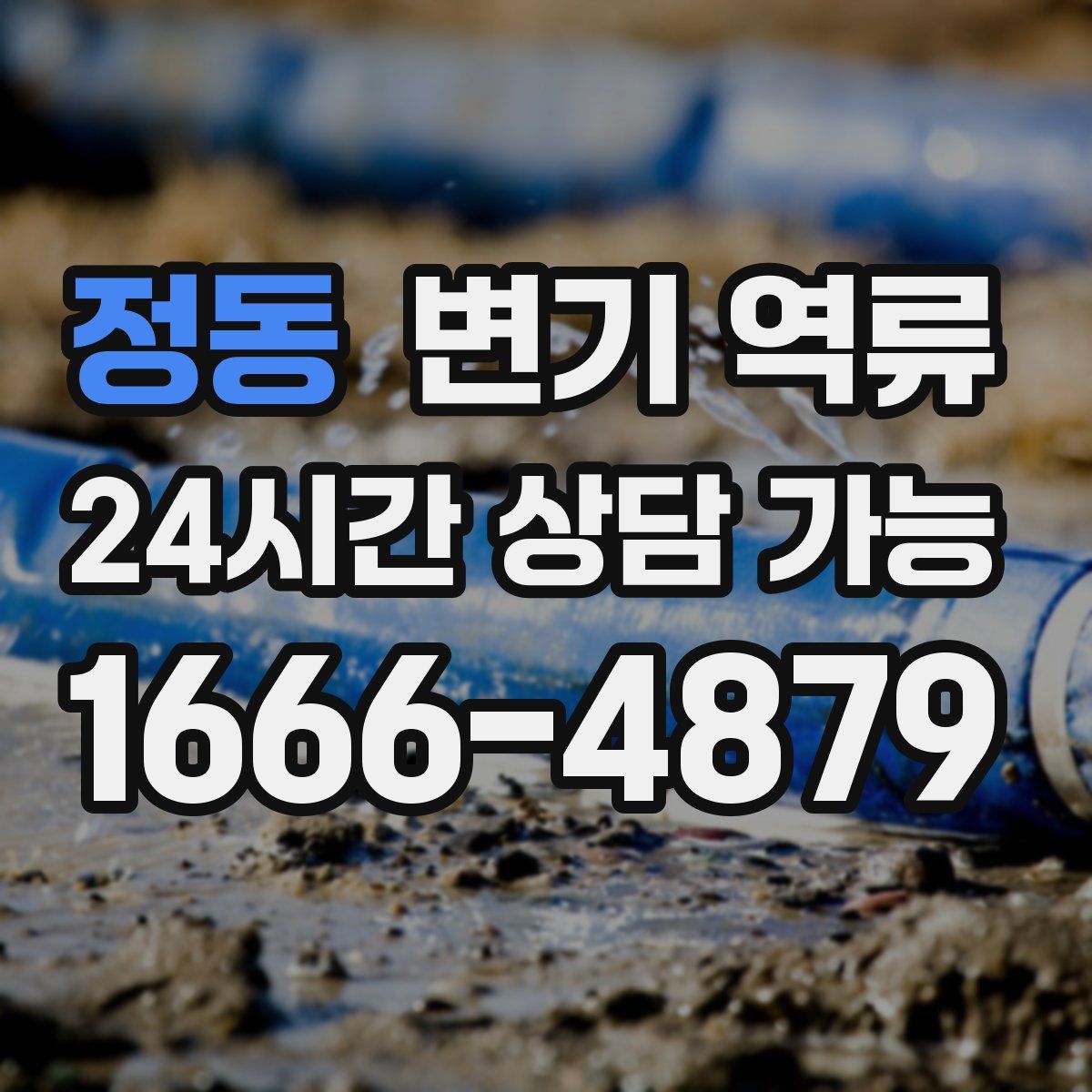 정동 변기 역류