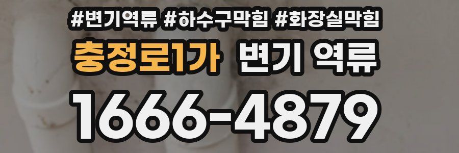 충정로1가 변기 역류