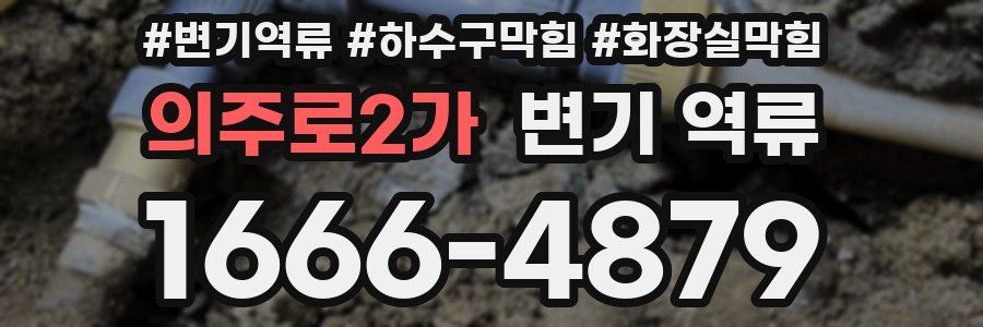 의주로2가 변기 역류