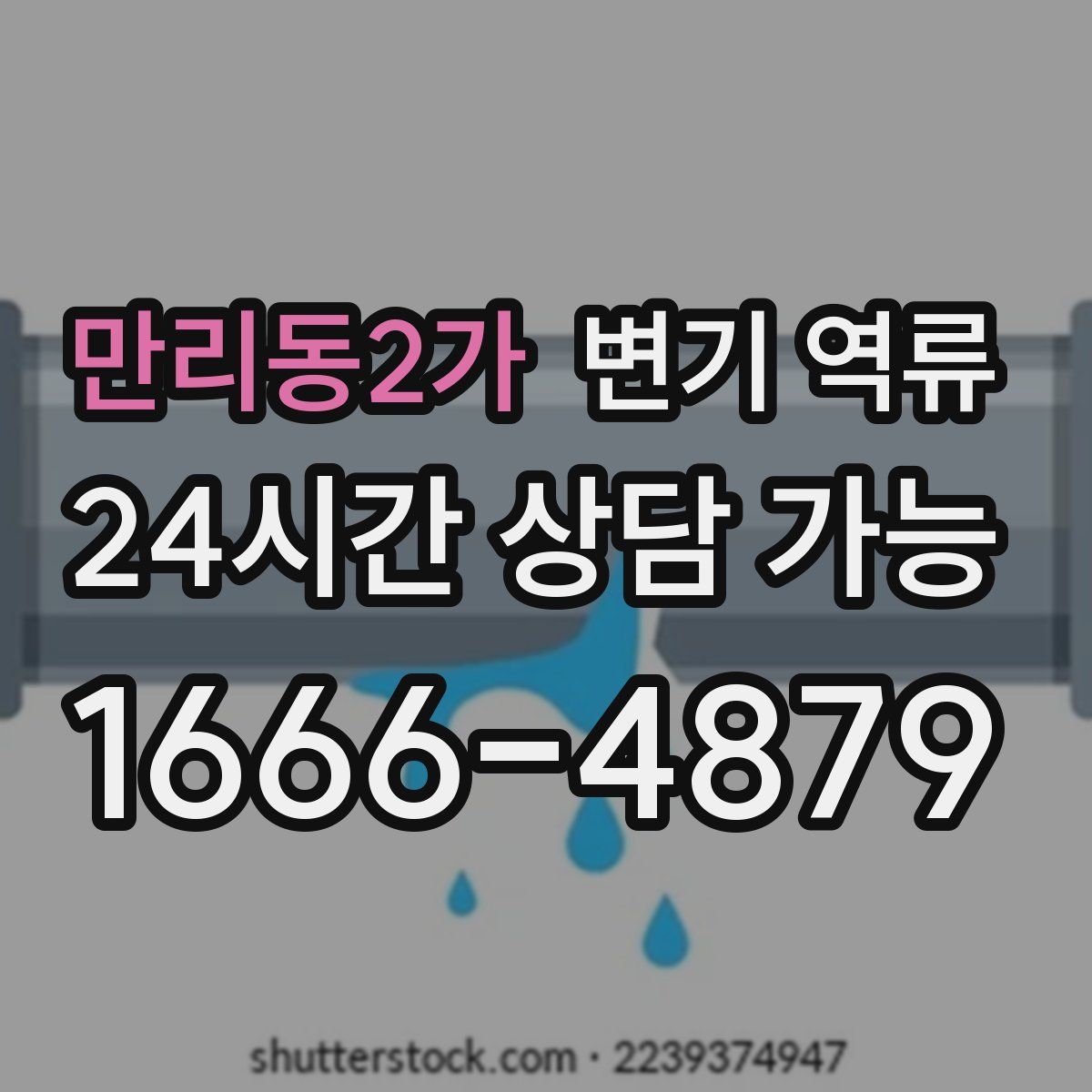 만리동2가 변기 역류