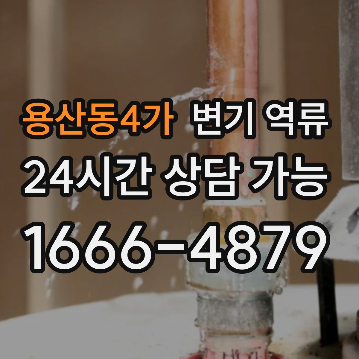 용산동4가 변기 역류