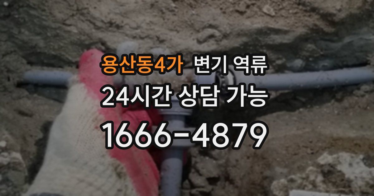 용산동4가 변기 역류