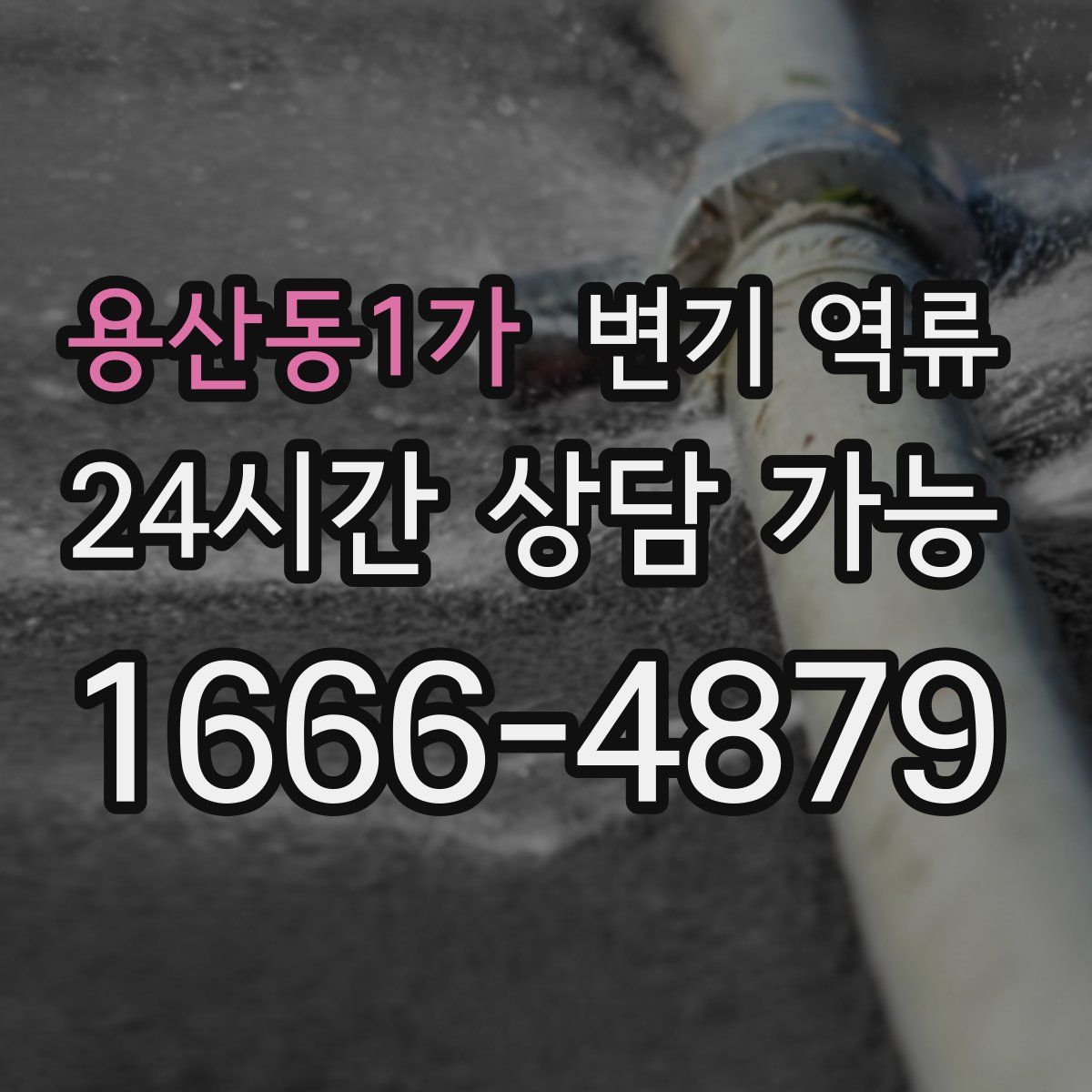 용산동1가 변기 역류