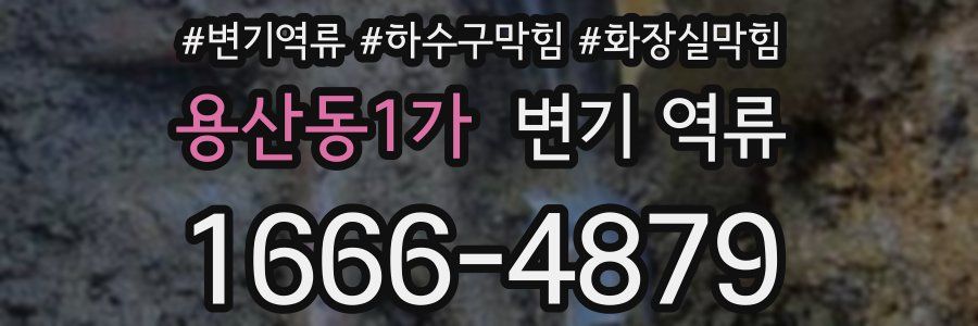 용산동1가 변기 역류