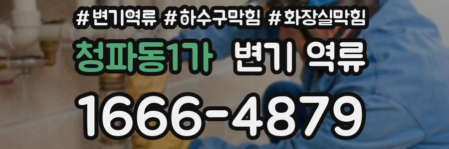 청파동1가 변기 역류