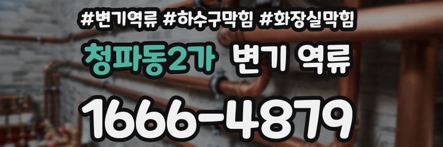 청파동2가 변기 역류
