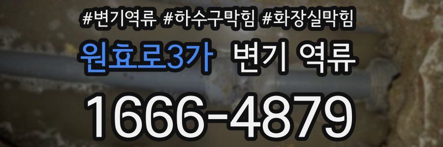 원효로3가 변기 역류