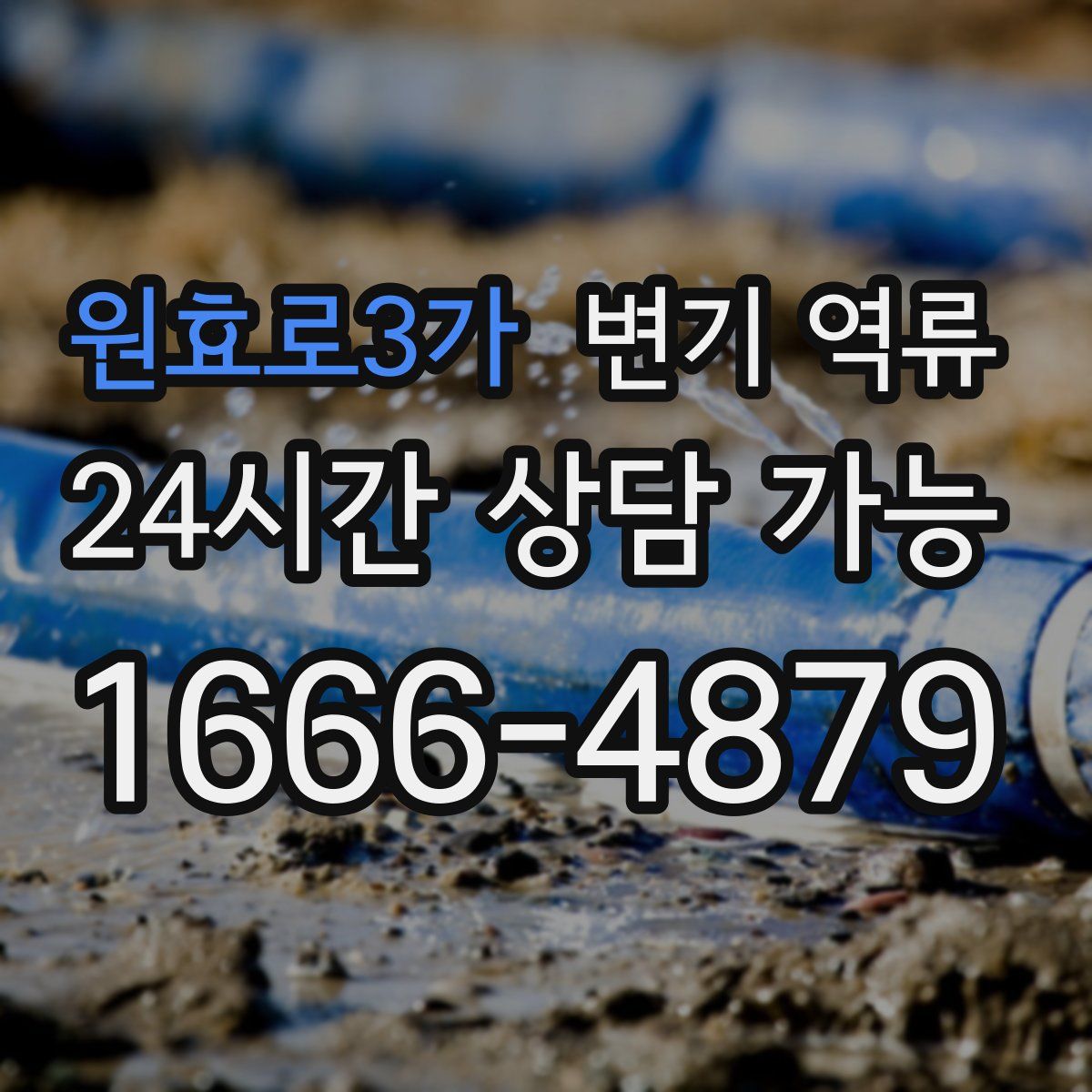 원효로3가 변기 역류