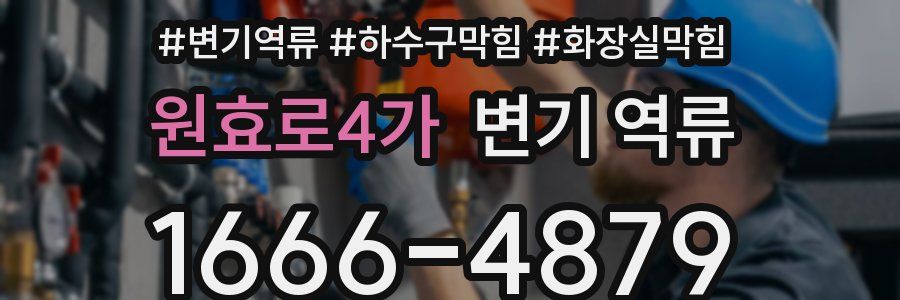 원효로4가 변기 역류