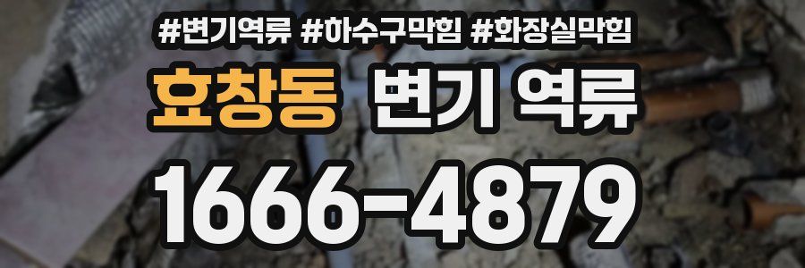 효창동 변기 역류