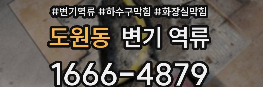 도원동 변기 역류