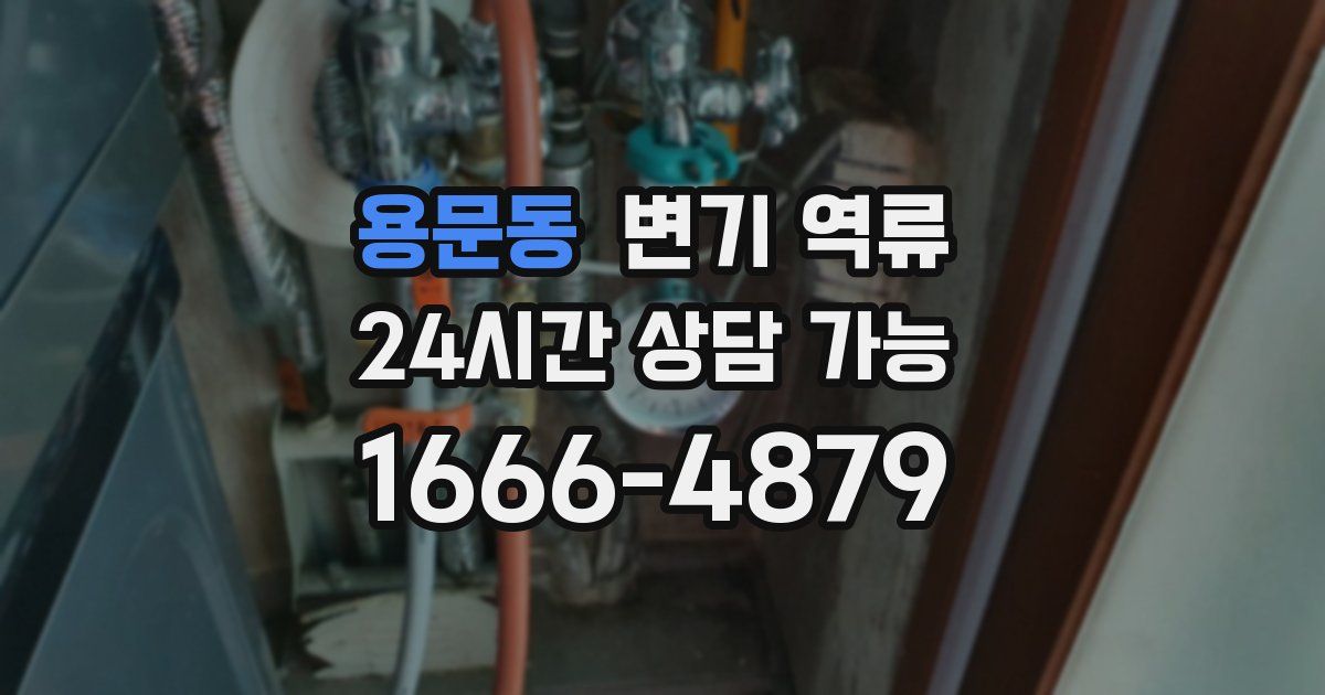 용문동 변기 역류