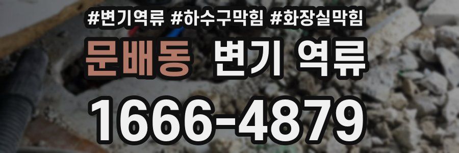 문배동 변기 역류