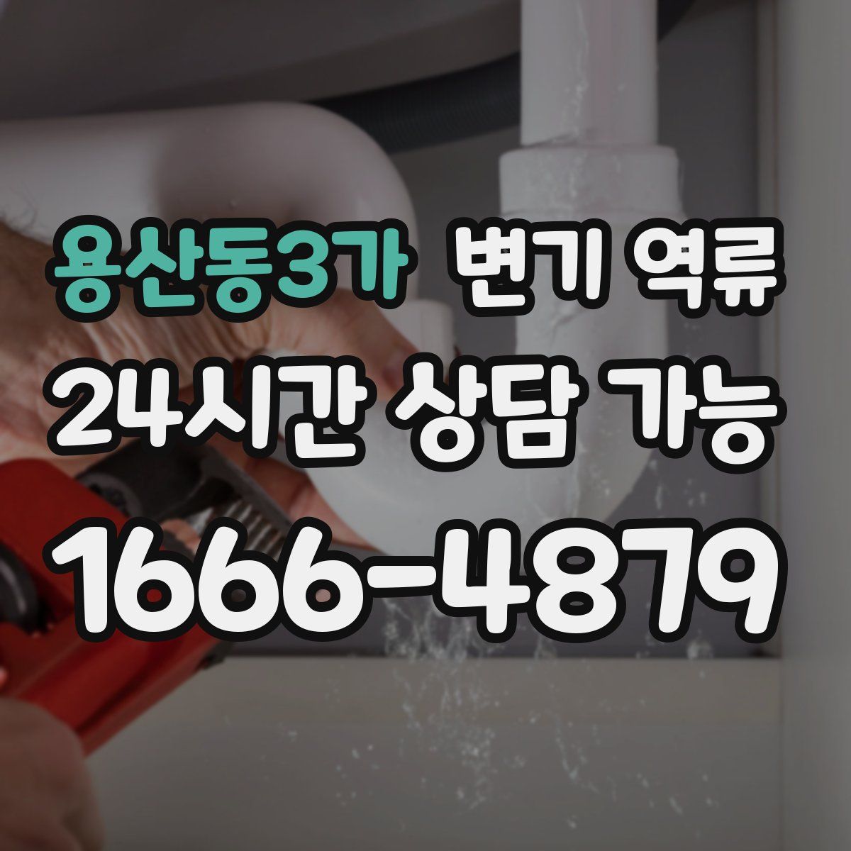 용산동3가 변기 역류