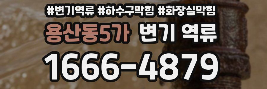 용산동5가 변기 역류