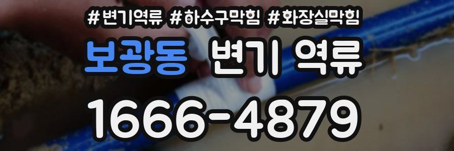 보광동 변기 역류