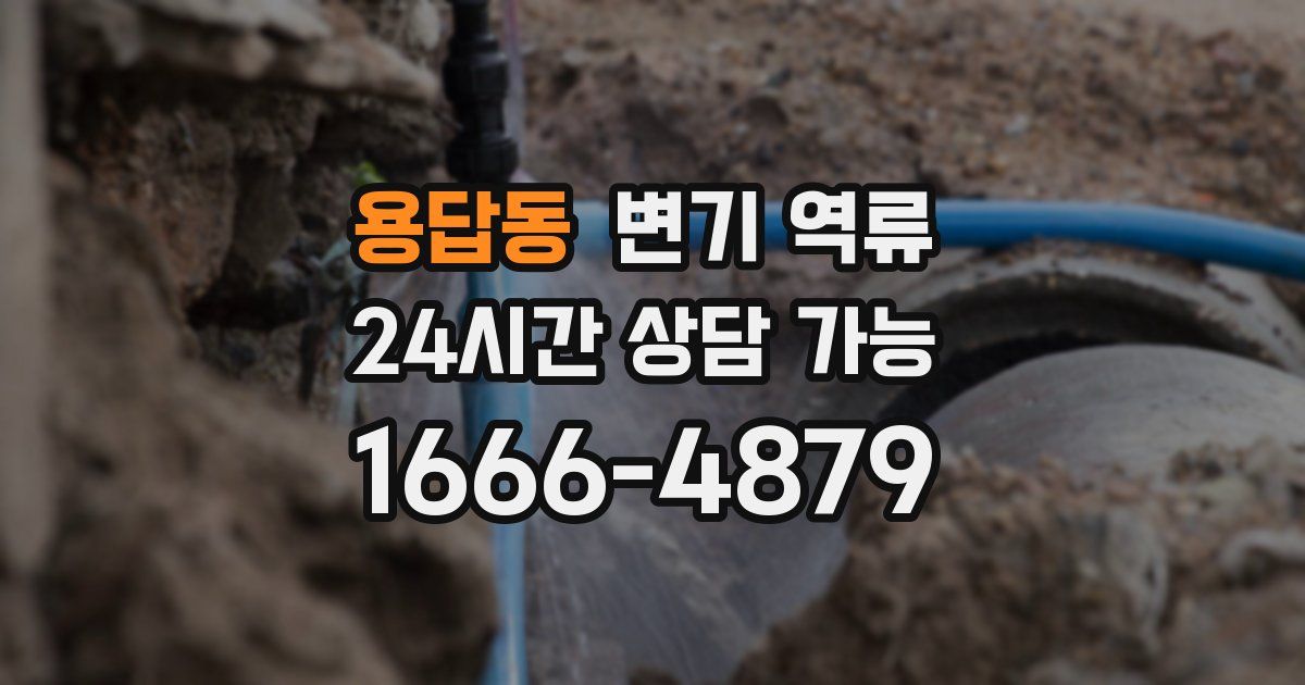 용답동 변기 역류