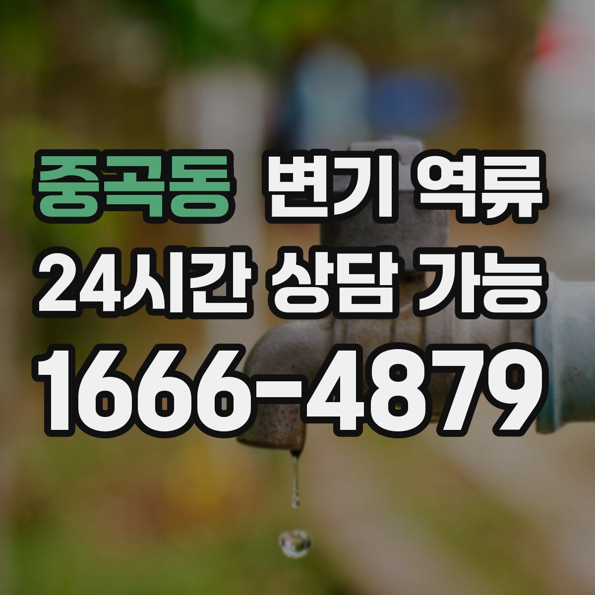 중곡동 변기 역류