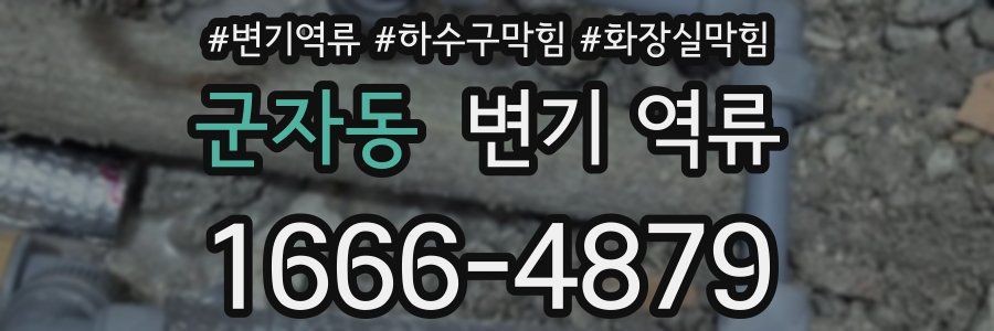 군자동 변기 역류