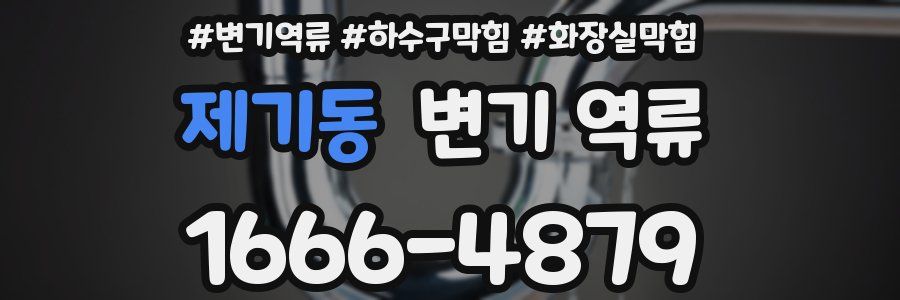 제기동 변기 역류