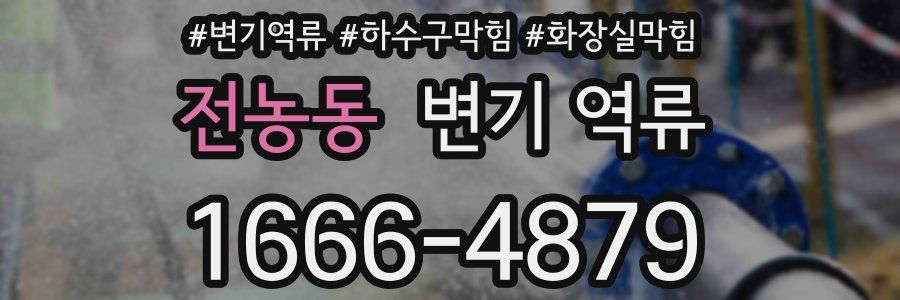 전농동 변기 역류