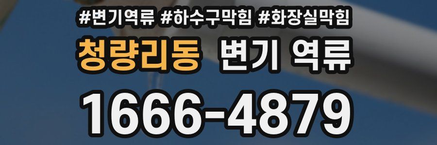 청량리동 변기 역류