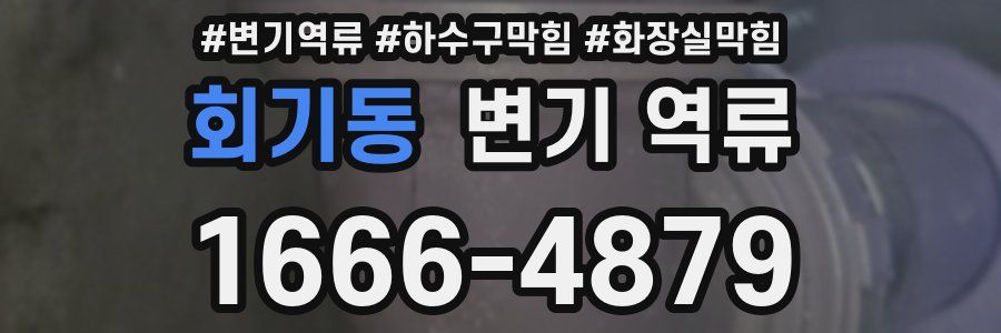 회기동 변기 역류