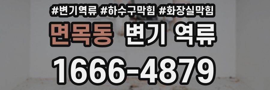 면목동 변기 역류