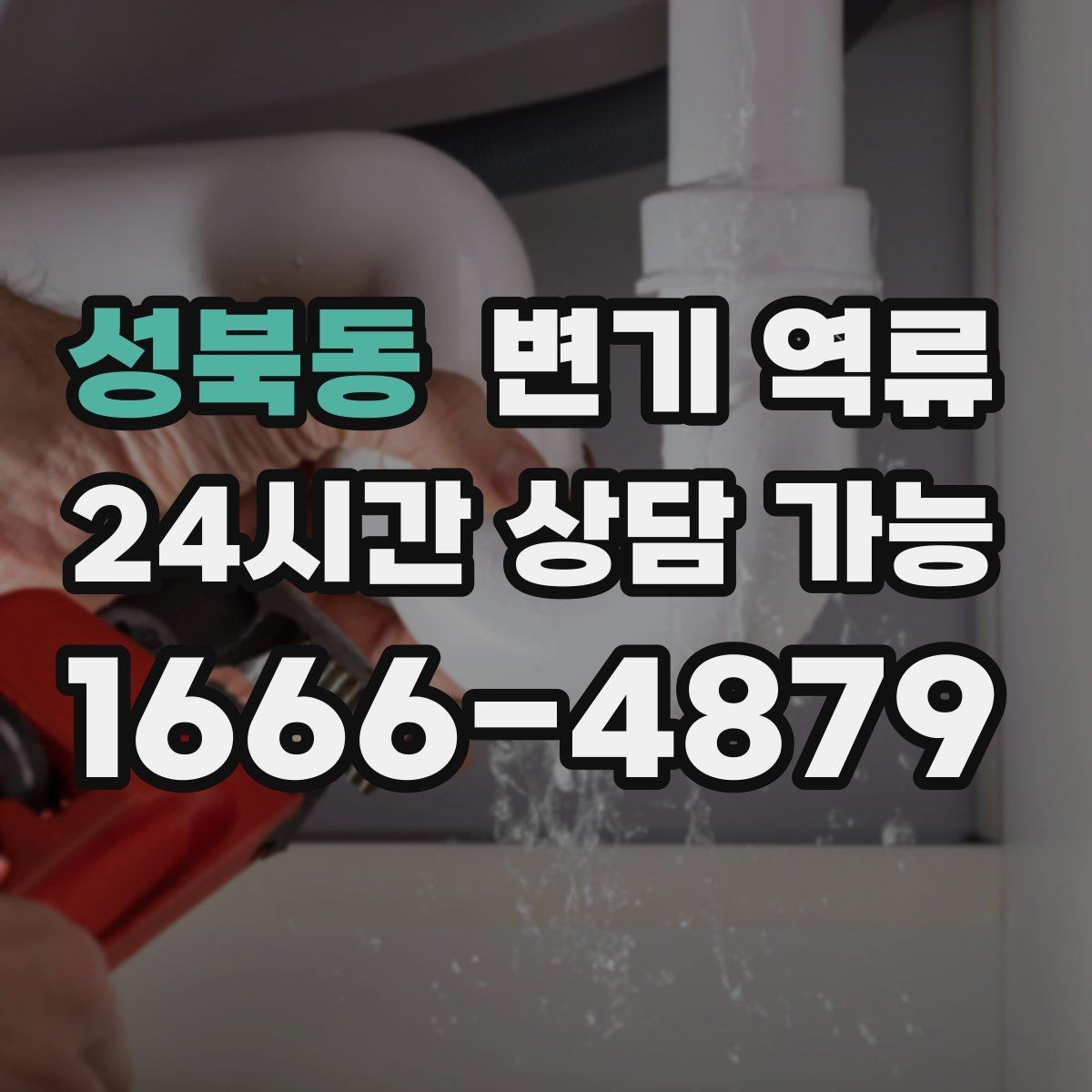 성북동 변기 역류 물 내리면 세면대 물이 출렁거리는 경우