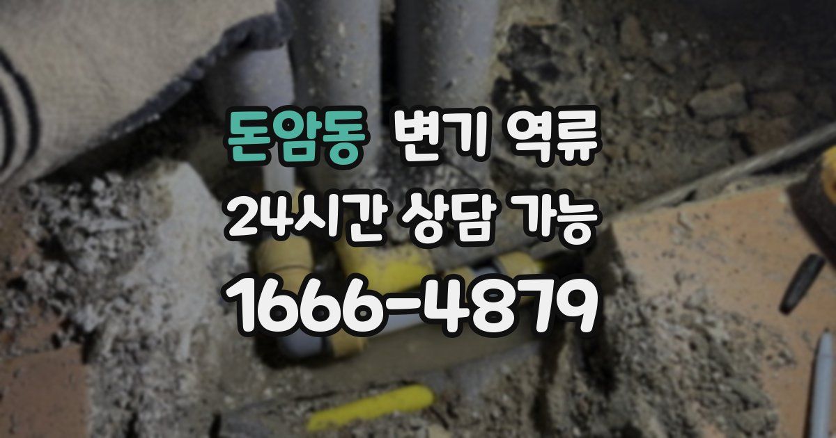 돈암동 변기 역류