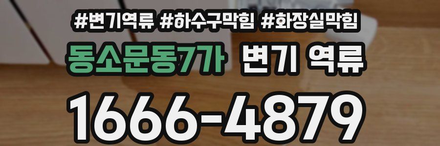 동소문동7가 변기 역류