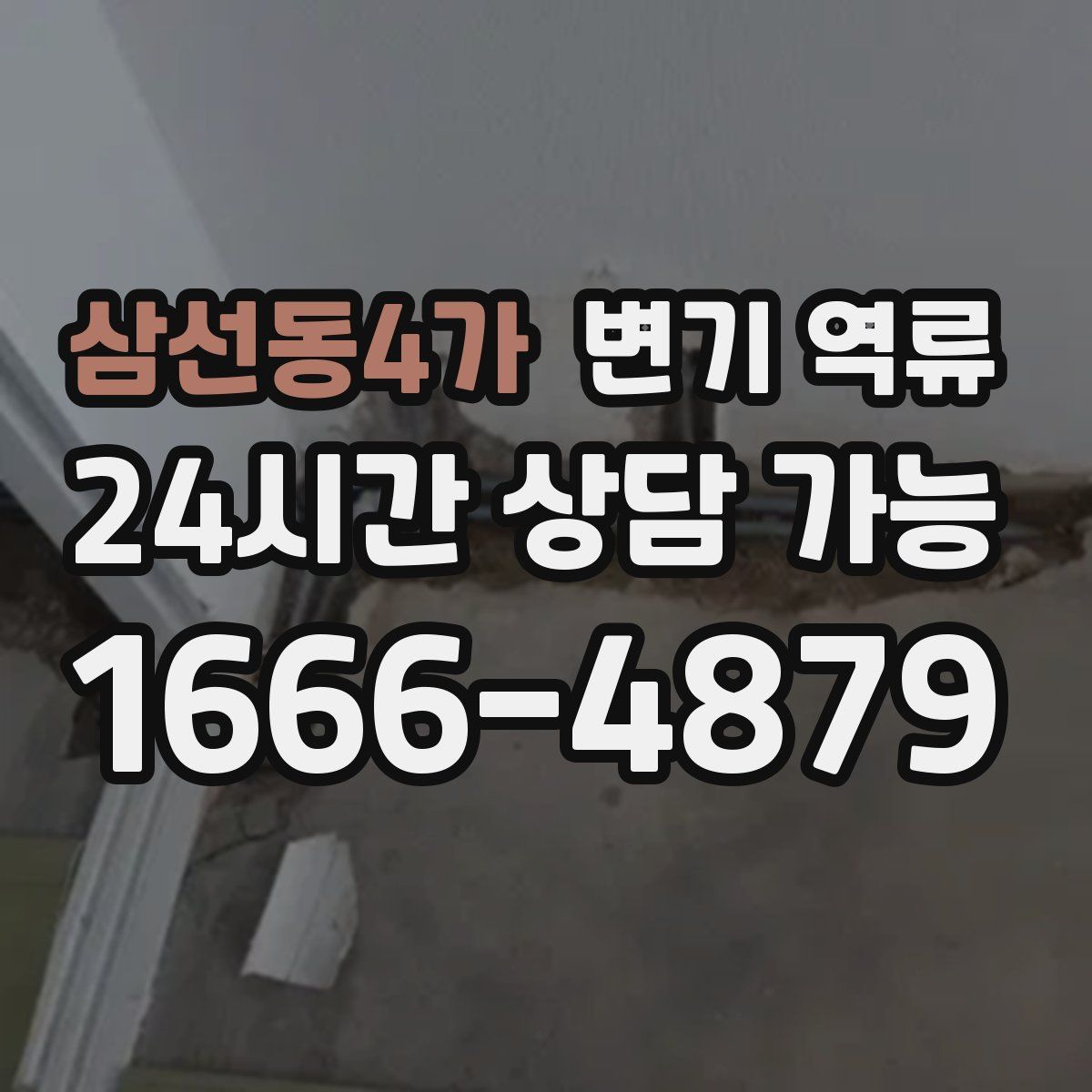 삼선동4가 변기 역류
