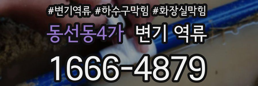 동선동4가 변기 역류