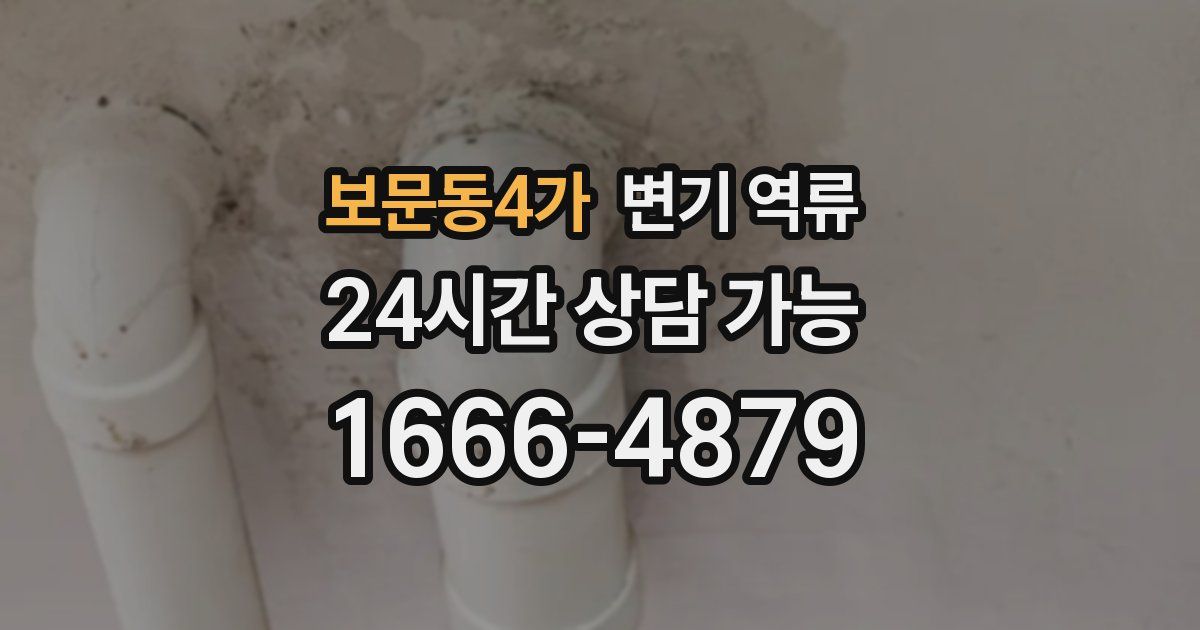 보문동4가 변기 역류